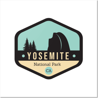 Yosemite National Park Badge Posters and Art